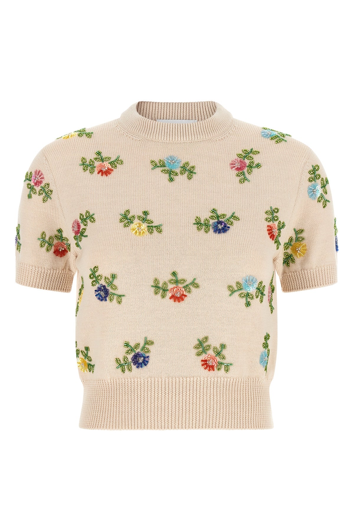 the rabanne short-sleeved shirt redefines luxury knitwear through precious aesth