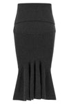 the jacquemus la jupe fiocco midi skirt defines a precise hourglass silhouette