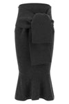 the jacquemus la jupe fiocco midi skirt defines a precise hourglass silhouette