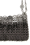 the rabanne 1969 skyline nano shoulder bag is distinguished by an iconic metal
