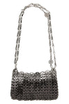 the rabanne 1969 skyline nano shoulder bag is distinguished by an iconic metal