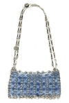 the rabanne 1969 nano shoulder bag reinterprets the iconic shape of the brand th