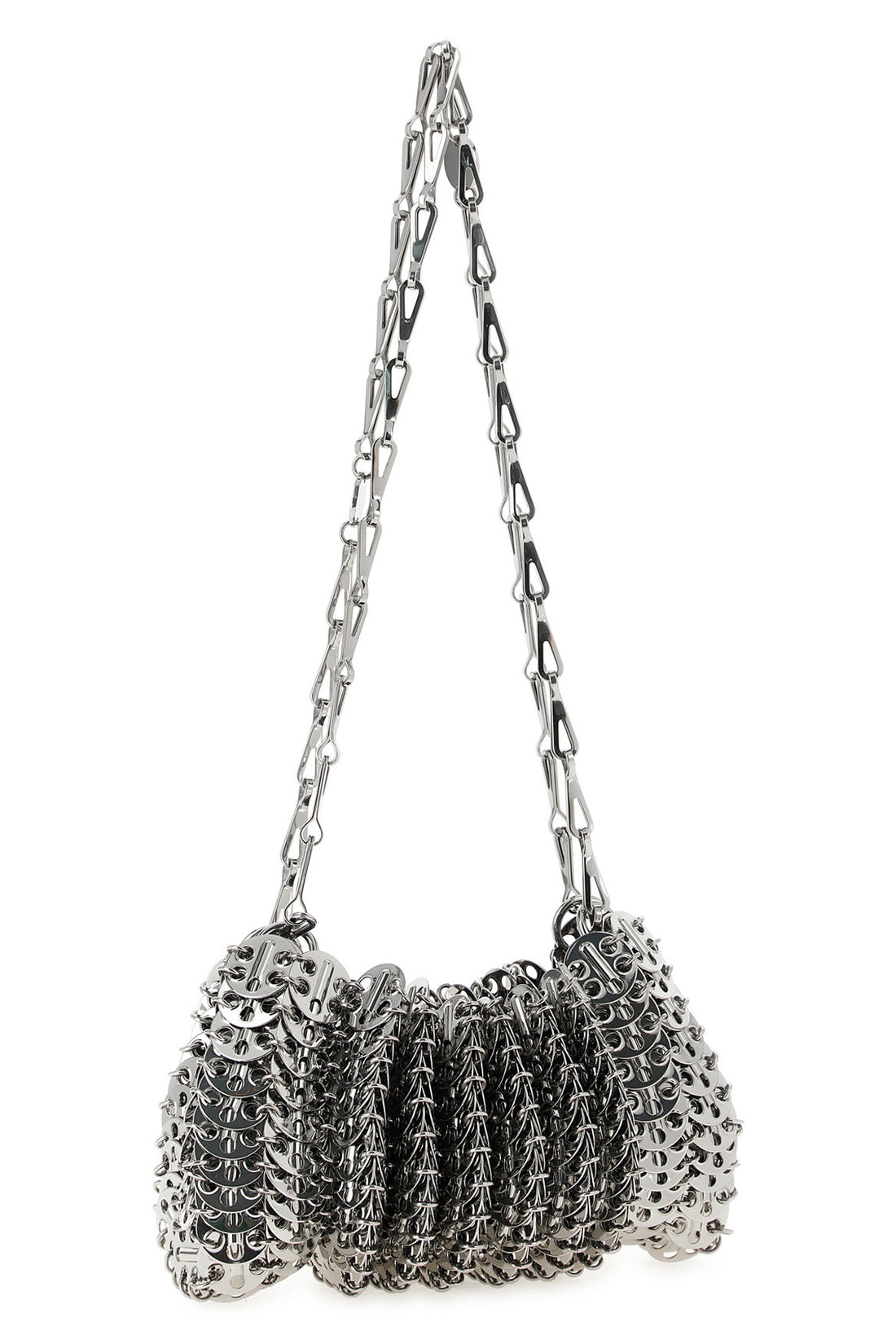 RABANNE OS the rabanne shoulder bag is distinguished by a sculptural construction entirely