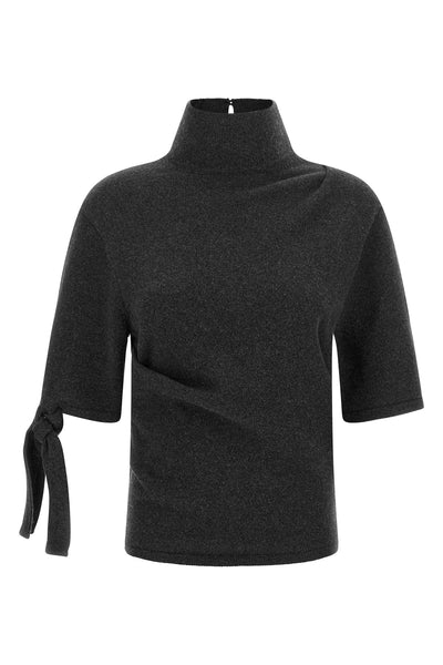 the jacquemus fiocco short-sleeved top redefines knitwear codes through a scul