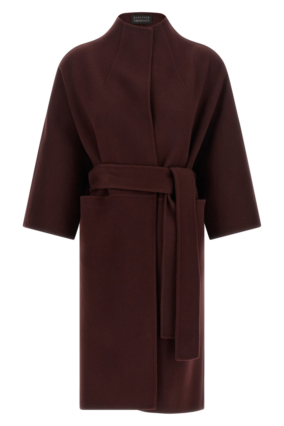 the gianluca capannolo jane coat redefines the volumes of outerwear through a