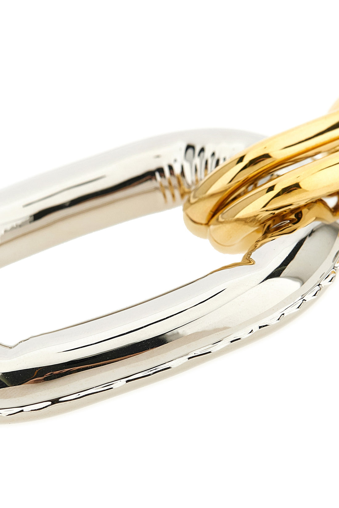RABANNE OS xl link chain necklace in metal and aluminum