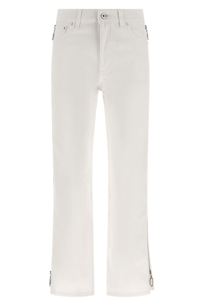 garment-dyed cotton denim jeans