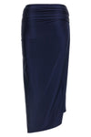 midi skirt in satin viscose jersey