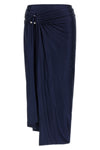 midi skirt in satin viscose jersey