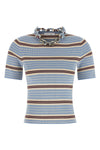 micro ribbed stretch cotton striped pattern