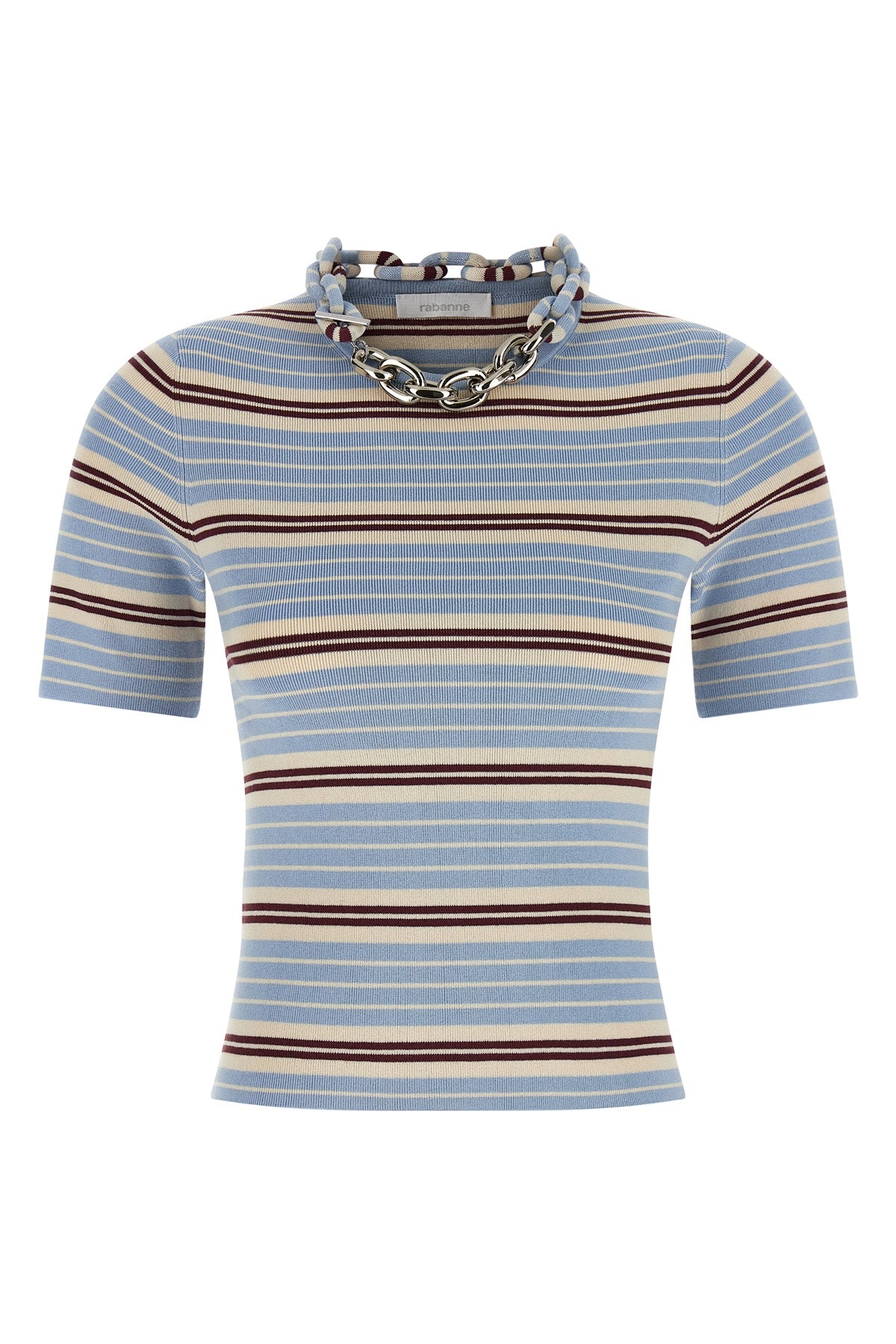 micro ribbed stretch cotton striped pattern