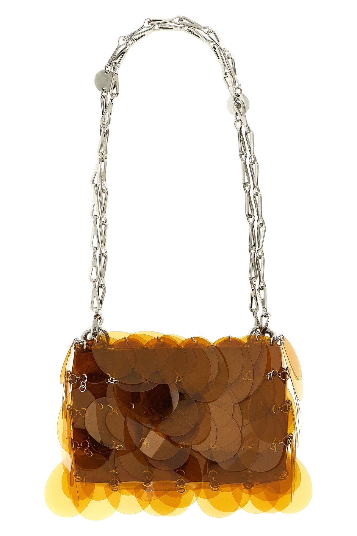 kaki sparkle nano fabric shoulder bag