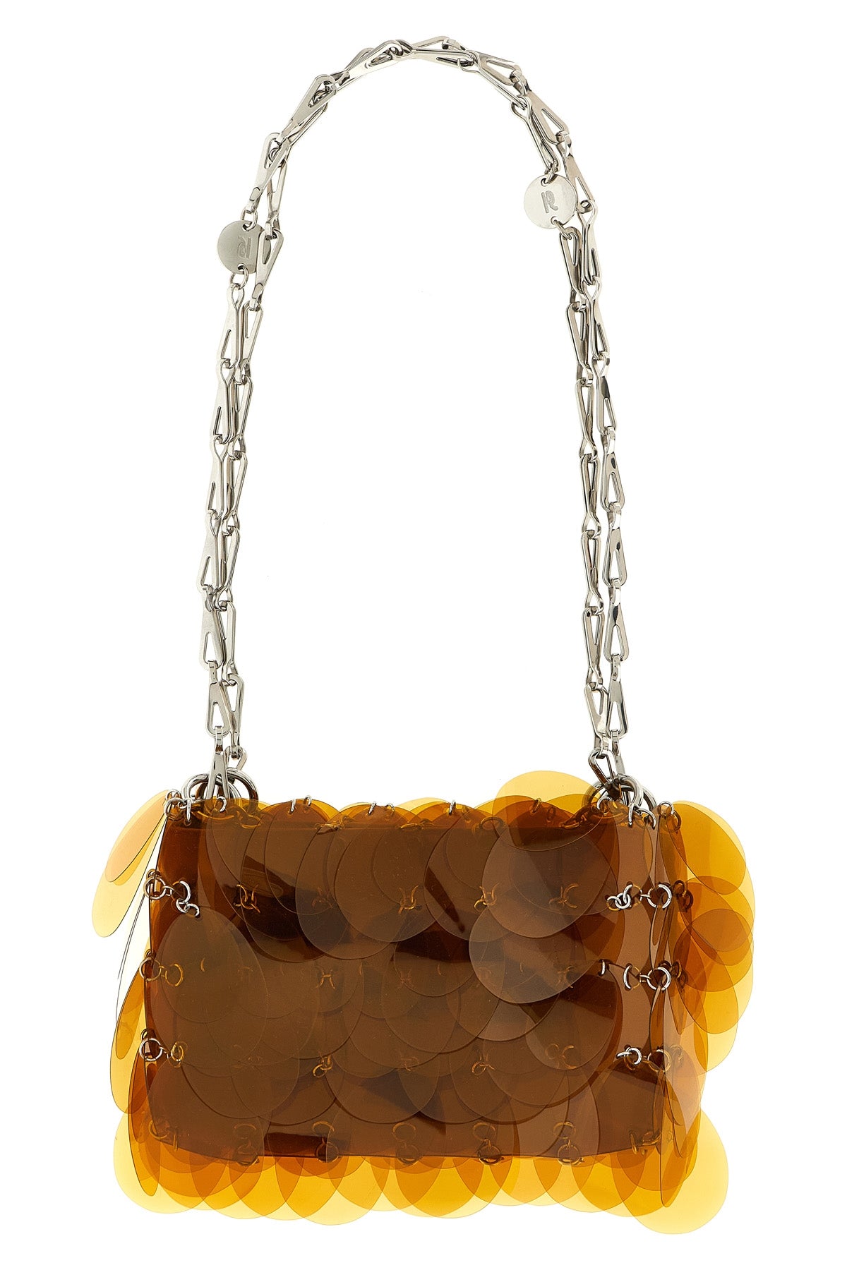 kaki sparkle nano fabric shoulder bag