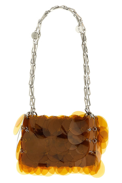 kaki sparkle nano fabric shoulder bag