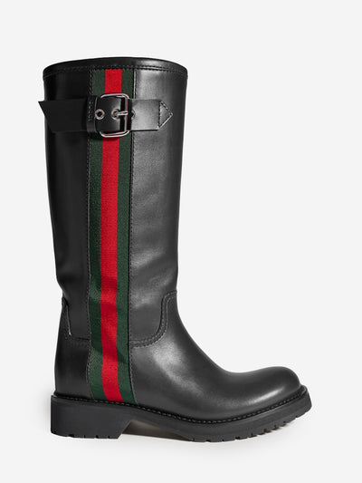 biker boots with web