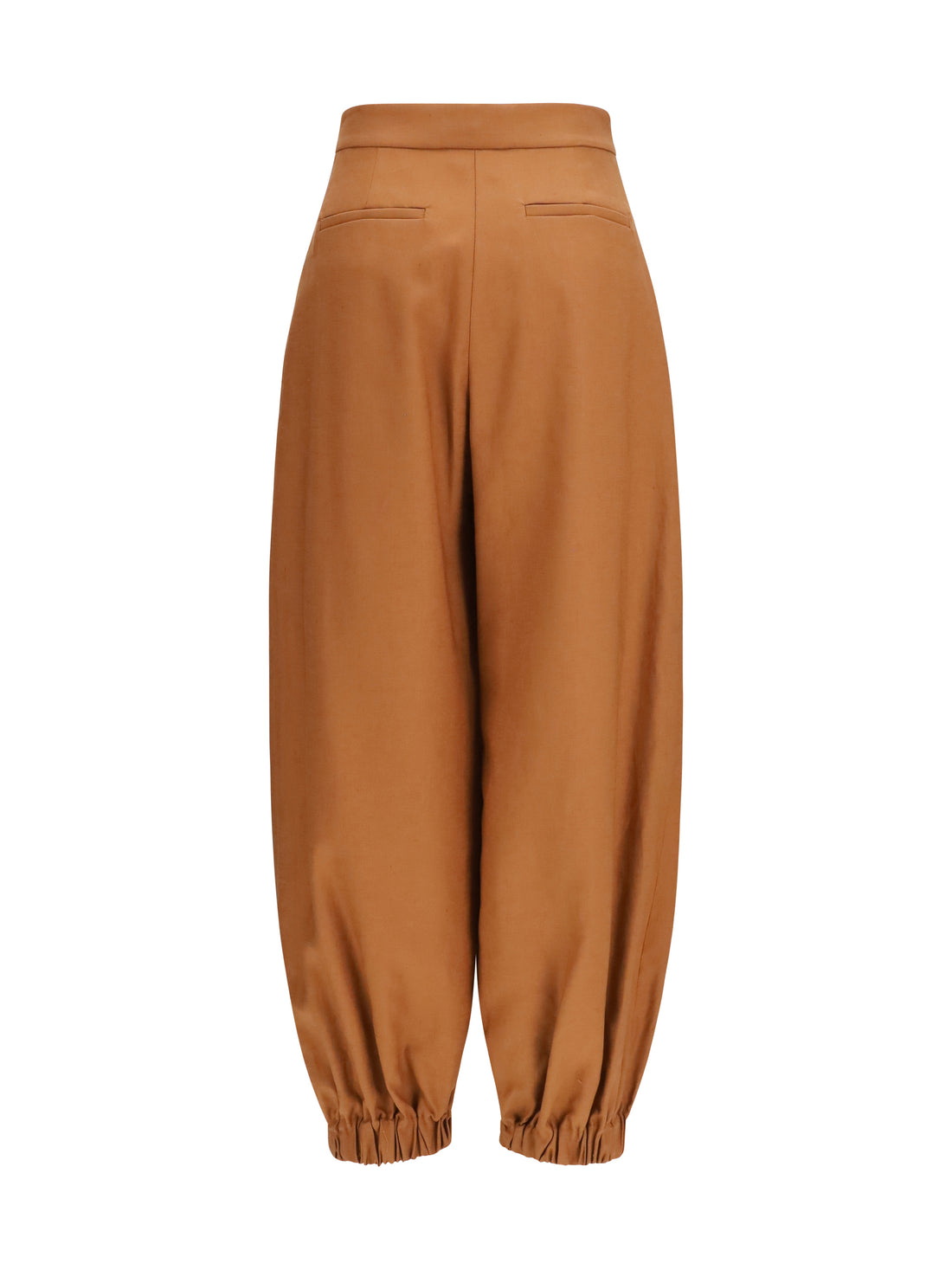 FENDI 38 cotton and linen balloon pants
