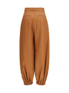 cotton and linen balloon pants