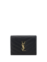 SAINT LAURENT OS cassandre matelassé card holder