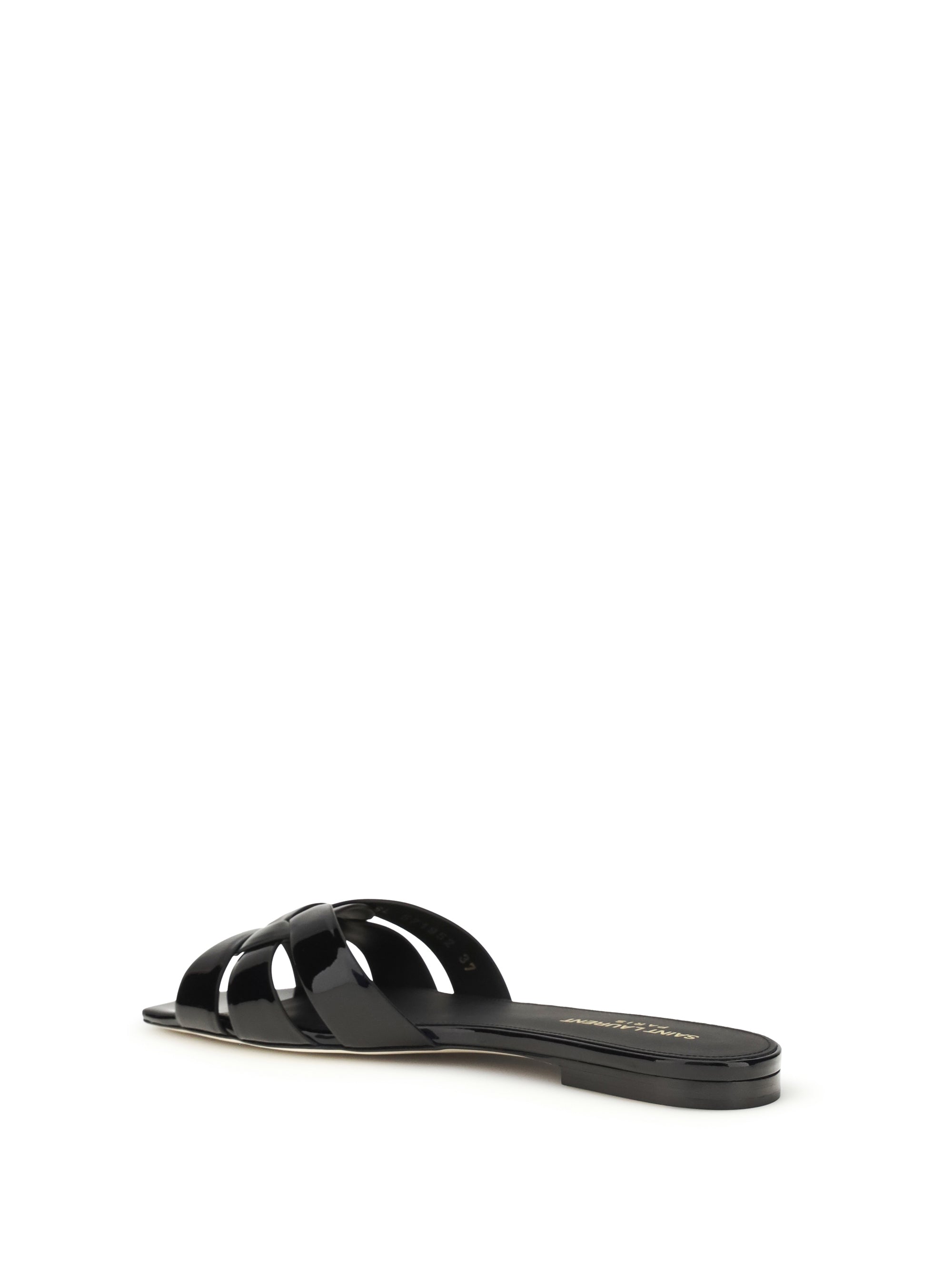 tribute patent leather sandals