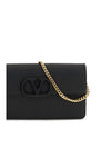vlogo signature grainy calfskin chain wallet