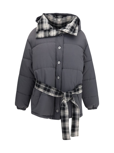 aryna padded jacket with belt