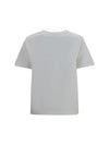 cotton blend t-shirt with embroidered logo