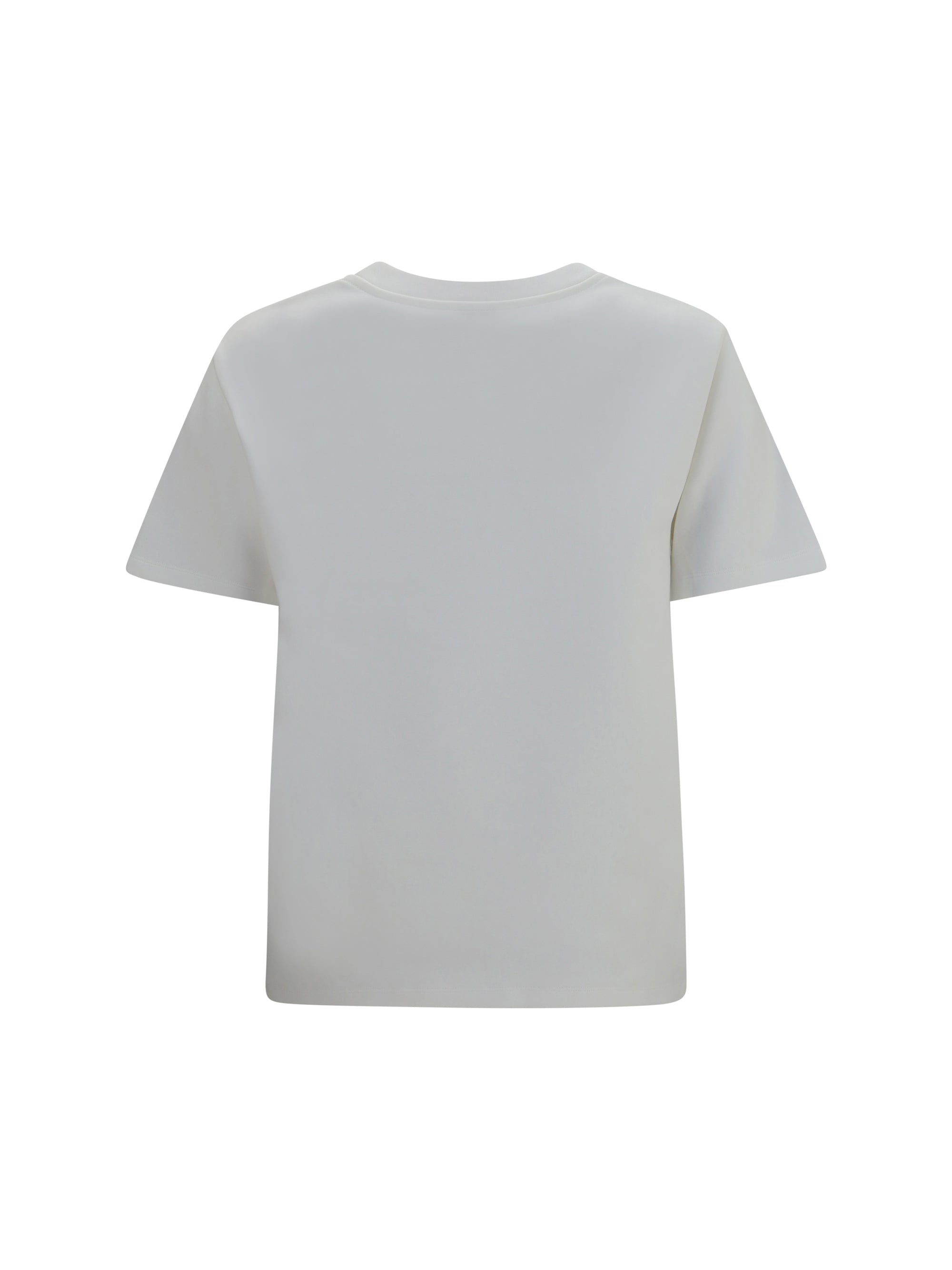 cotton blend t-shirt with embroidered logo
