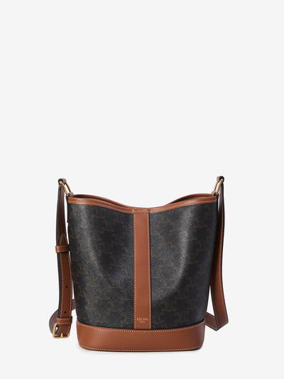 small triomphe canvas bucket bag