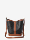 small triomphe canvas bucket bag