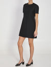 short dress with embroidery