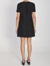 short dress with embroidery