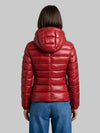 burgundy short down jacket