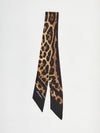 leopard-print silk twill bandeau