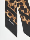 leopard-print silk twill bandeau
