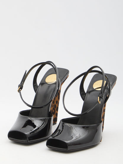 SAINT LAURENT 36 la scandale wedge sandals