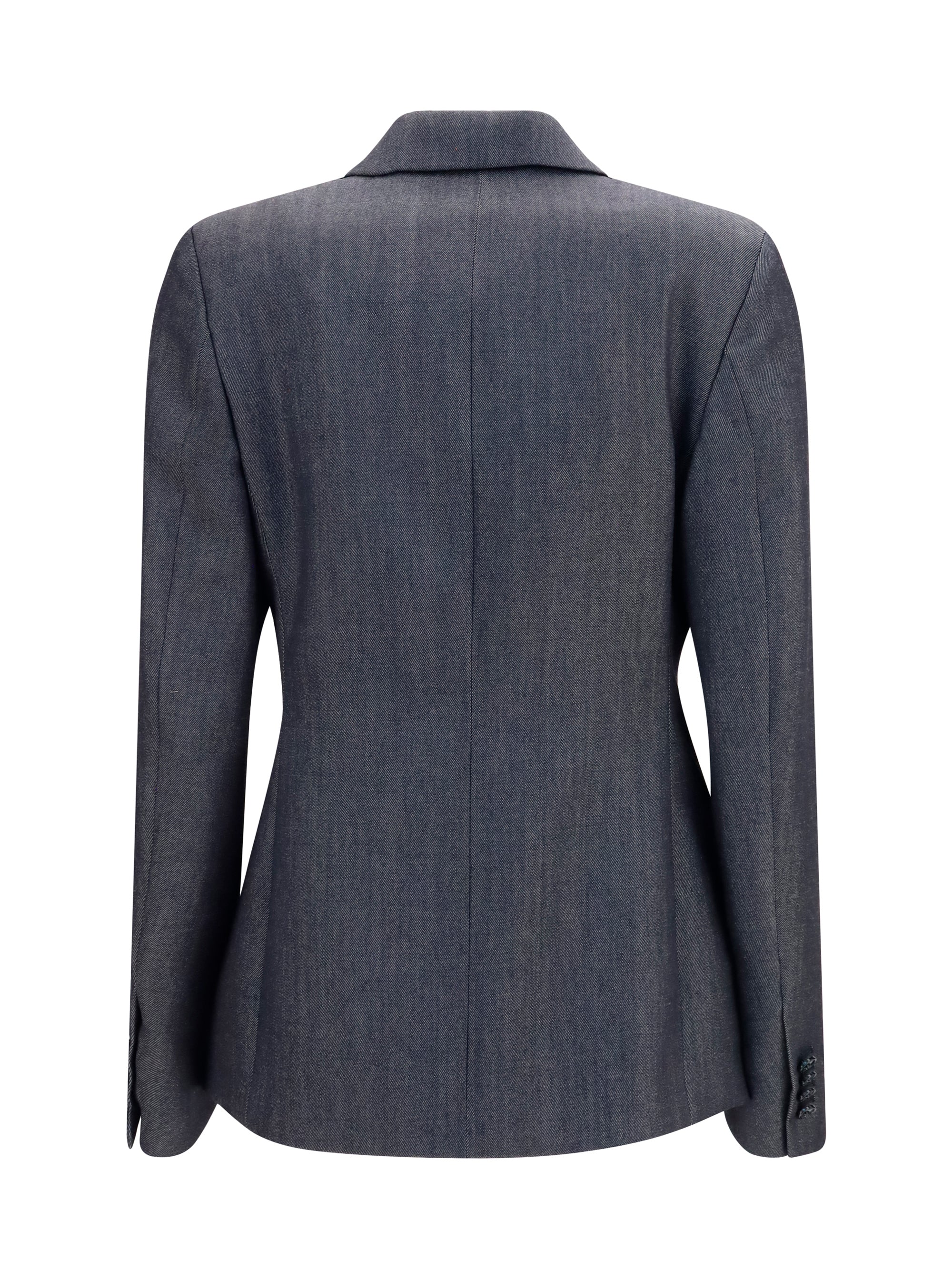 double-breasted wool blazer