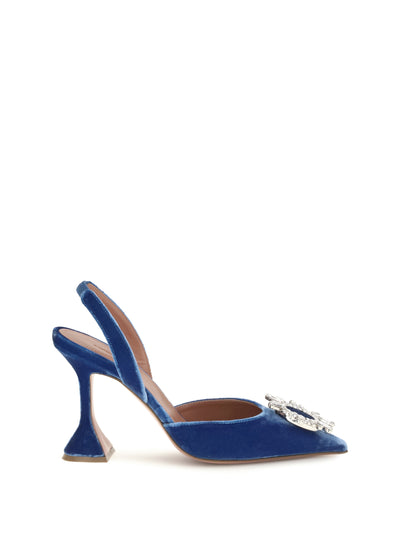 begum velvet slingback sandals