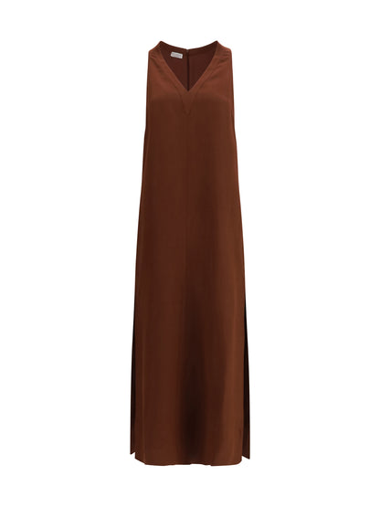 BRUNELLO CUCINELLI L v-neck long dress