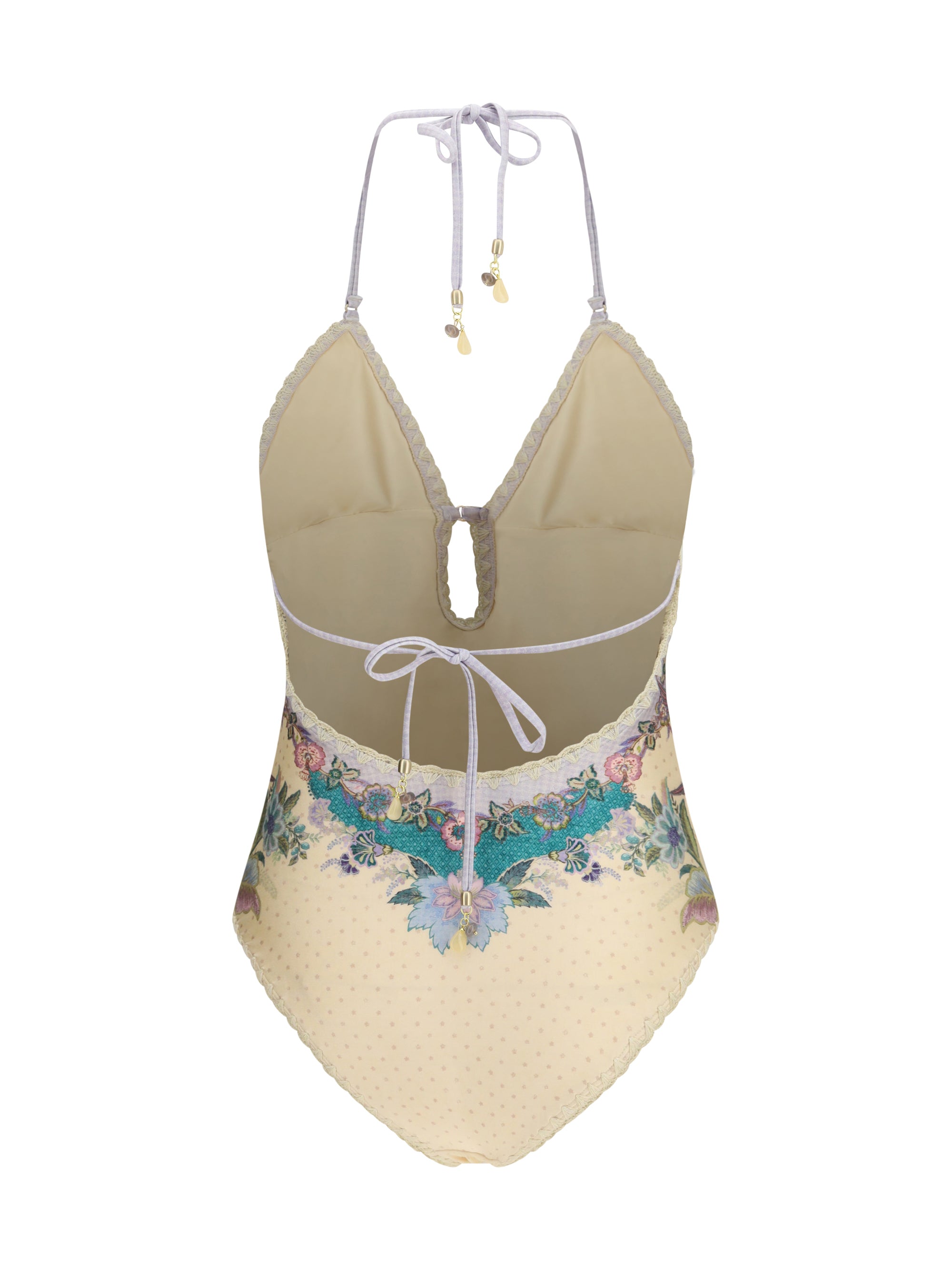 indra crochet detail one-piece swimsuit