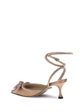 MACH & MACH 36 double bow silk pumps