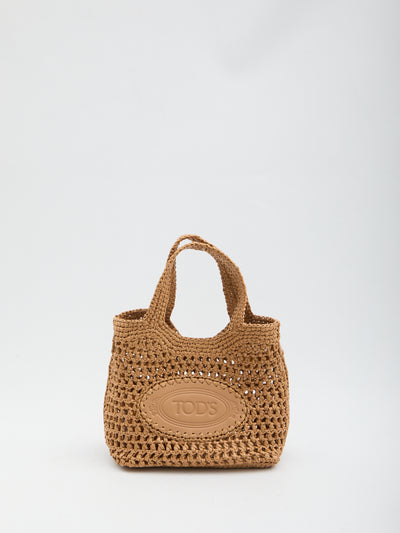 raffia shopping bag small