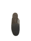 suede mules with precious net embroidery