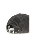 baseball cap in embroidered denim