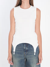 JEAN PAUL GAULTIER M tank top with lingerie garter 