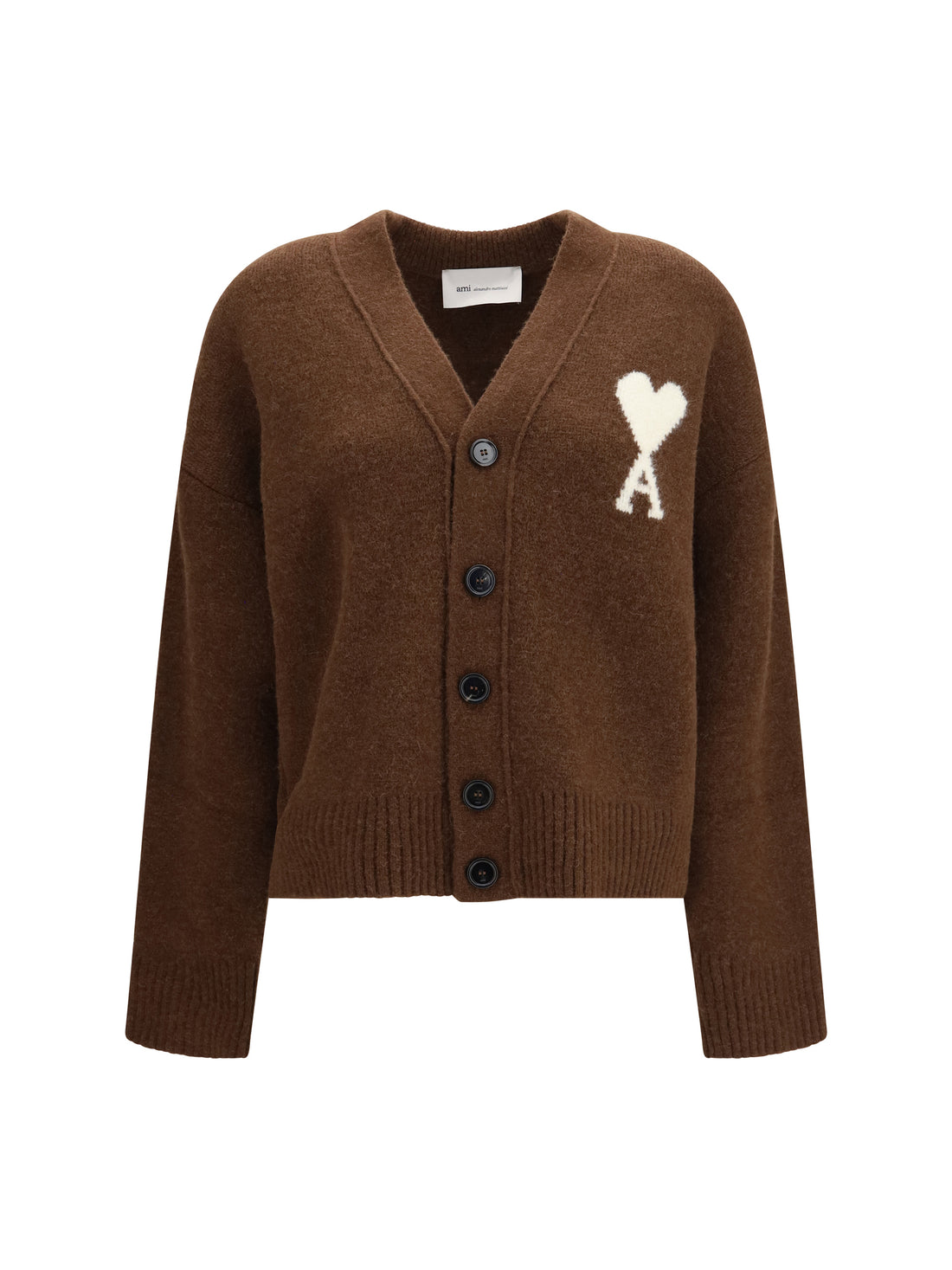 AMI PARIS L ami de coeur cardigan in alpaca