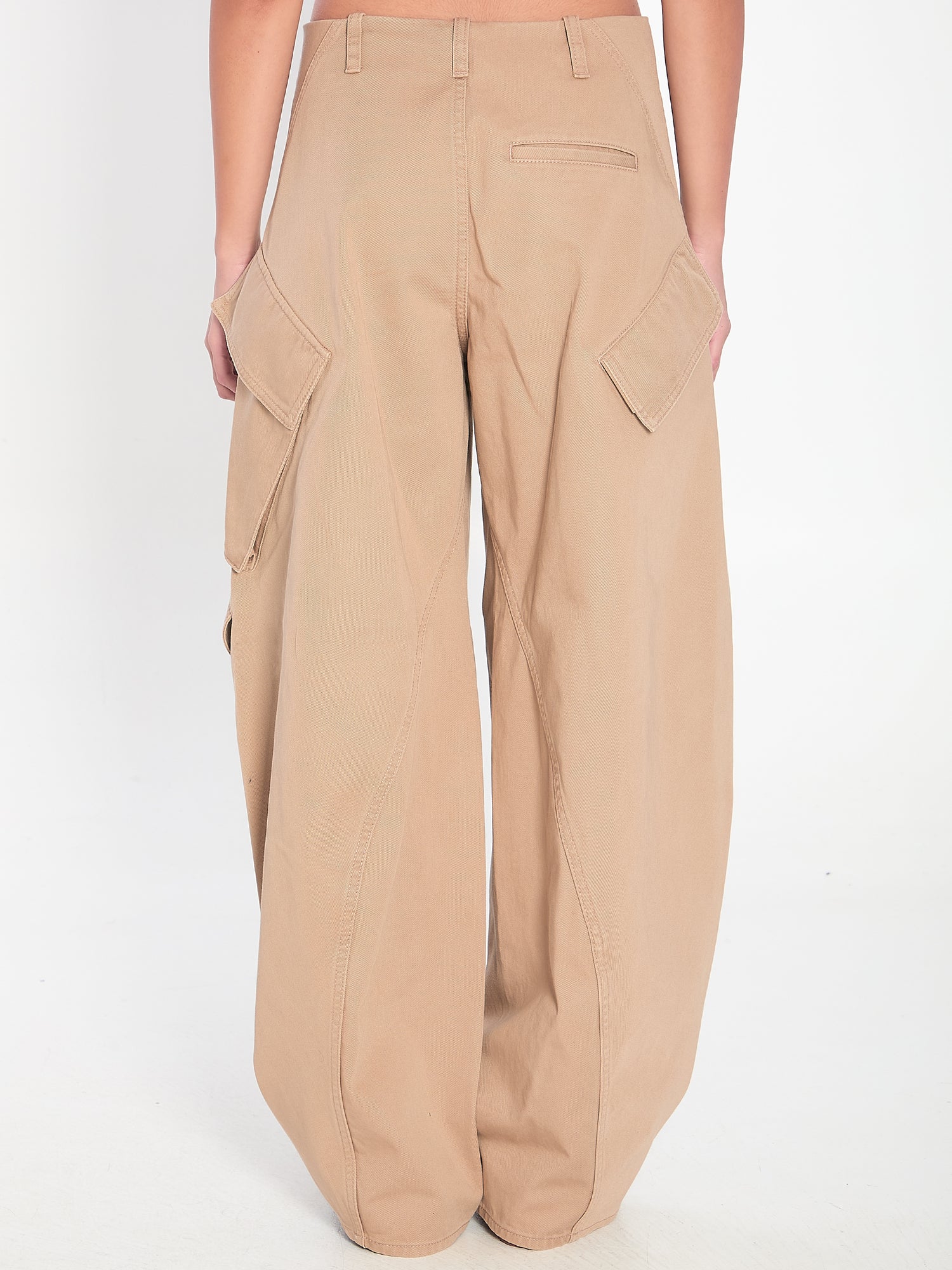 ALAIA 38 rounded cargo trousers