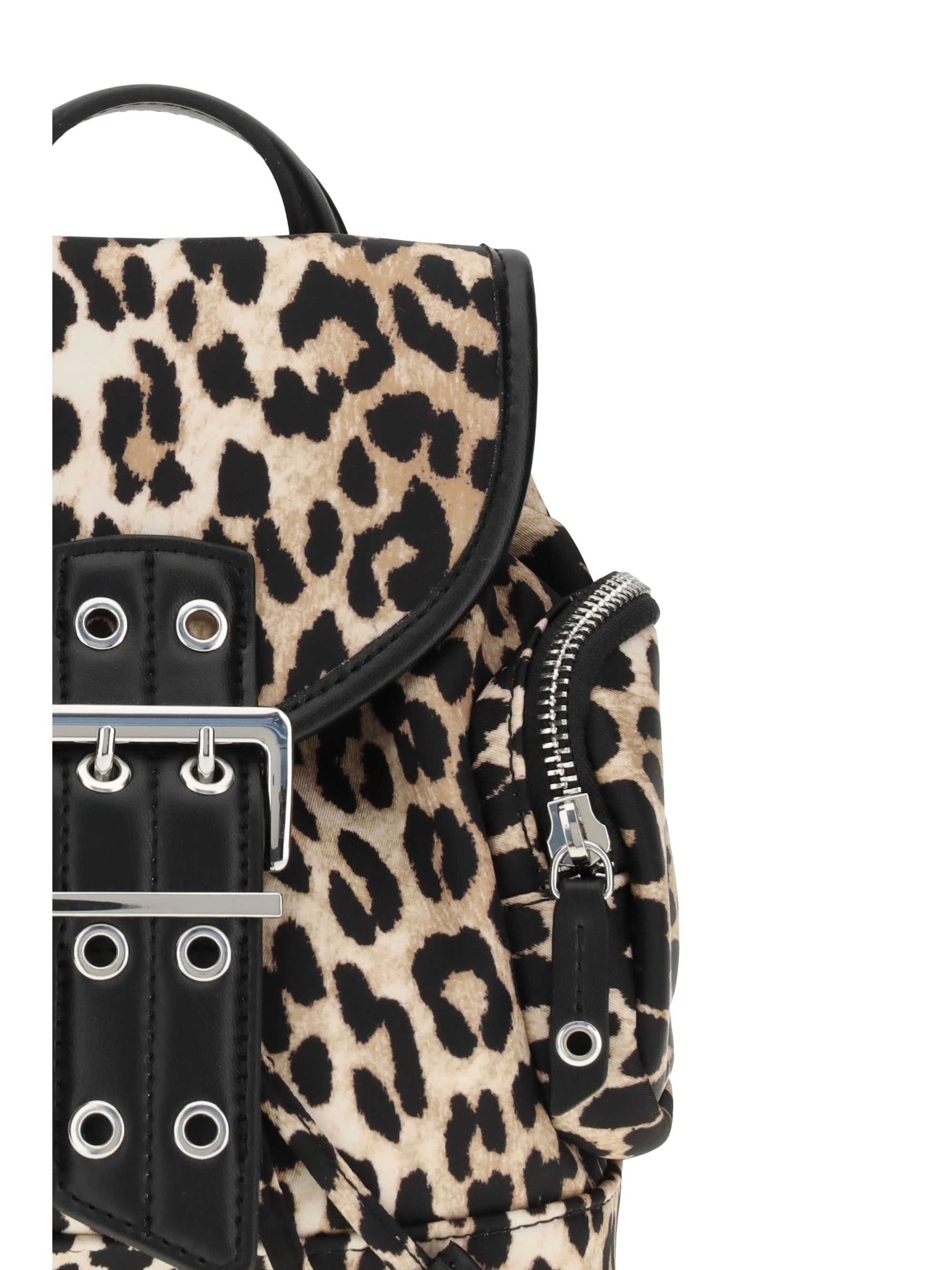 GANNI OS animalier print nano backpack