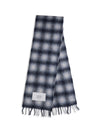 checked alpaca scarf