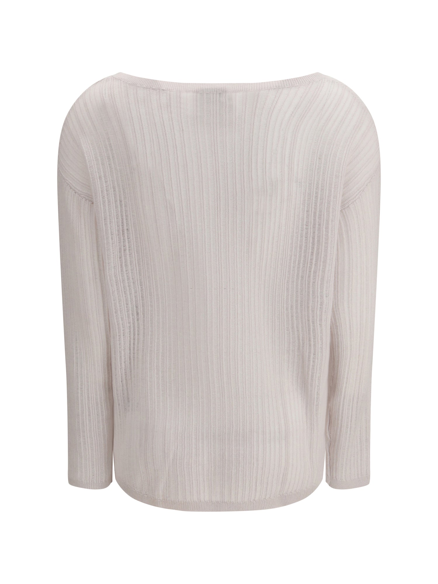 ALLUDE M rib-knit crew-neck sweater 