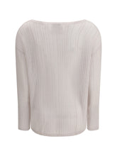 ALLUDE M rib-knit crew-neck sweater 